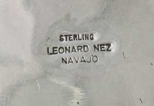 画像4: ナバホ族　Leonard Nez　キングマンターコイズ　シャドウボックス　ペンダント ７