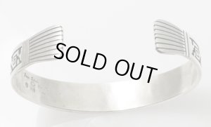 画像4: ホピ族　Jason Takala　14Kサンフェイス＆ウォーター　モチーフ　オーバレイ　バングル