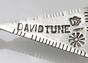 画像4: ナバホ族　David Tune ターコイズ　スカルプチュアルインレイ　ペンダント