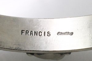 画像5: ナバホ族　Melvin Francis ロイストンターコイズ　スタンプワーク　バングル