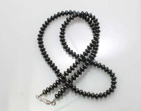 ナバホ族　ハンドメイドチェーン　ナバホパール　ネックレス　50cm　４